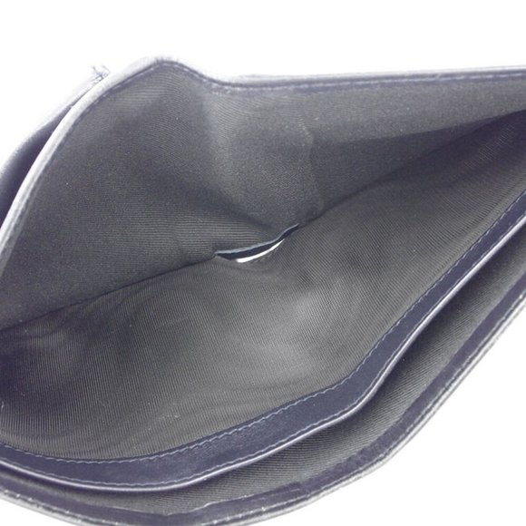 AUTH BVLGARI two-fold wallet oct leather - Picture 2 of 7